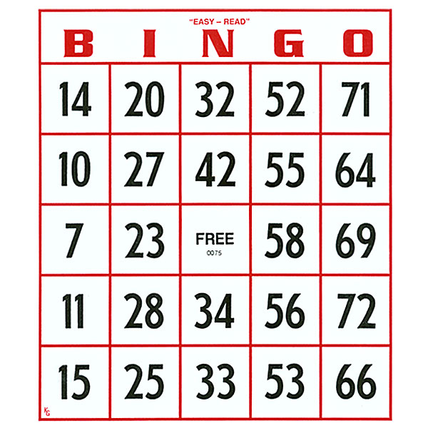 Random bingo cards printable